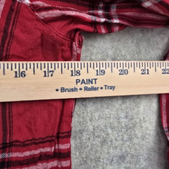 Established 1962 Red Rhinestone Plaid Button-Up Shirt Womens Small - Picture 8 of 8